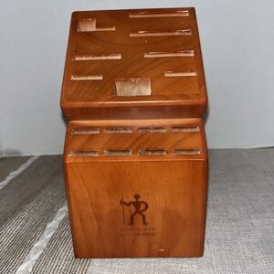 Zwilling J.A. HENCKELS 16 Slot Knife Storage Block, 19540-200 Reddish Wood Tone